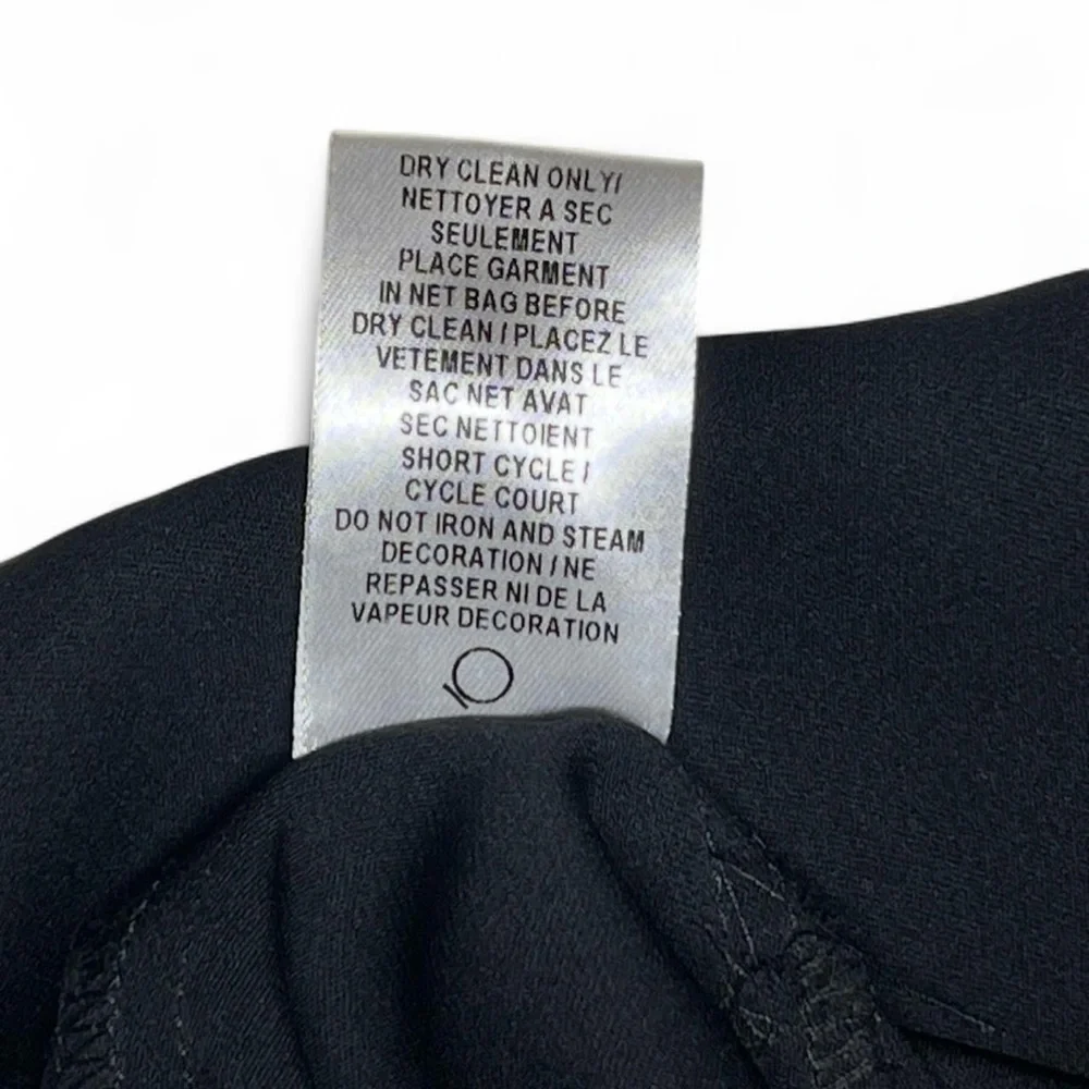 Milly NYC SILK Rhinestone Embellished Round Neck Layered Top Size 8 Blouse - Picture 8 of 8